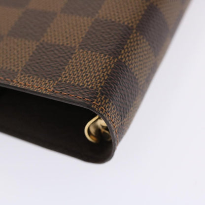 LOUIS VUITTON Damier Ebene Agenda GM Day Planner Cover R20107 LV Auth 50322A