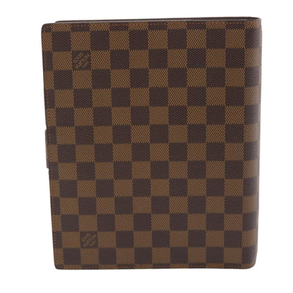 LOUIS VUITTON Damier Ebene Agenda GM Day Planner Cover R20107 LV Auth 50322A