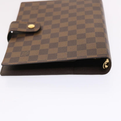 LOUIS VUITTON Damier Ebene Agenda GM Day Planner Cover R20107 LV Auth 50322A