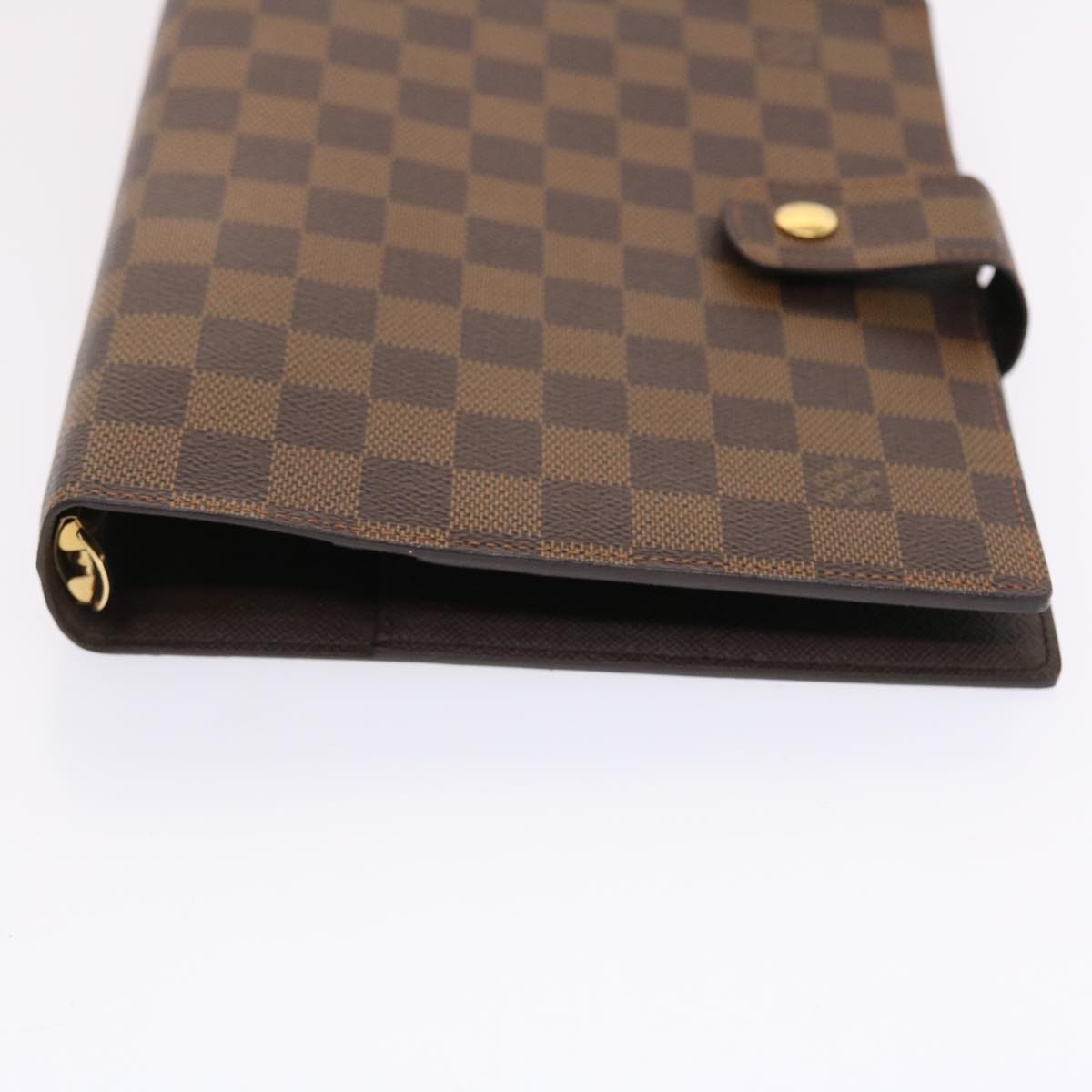 LOUIS VUITTON Damier Ebene Agenda GM Day Planner Cover R20107 LV Auth 50322A