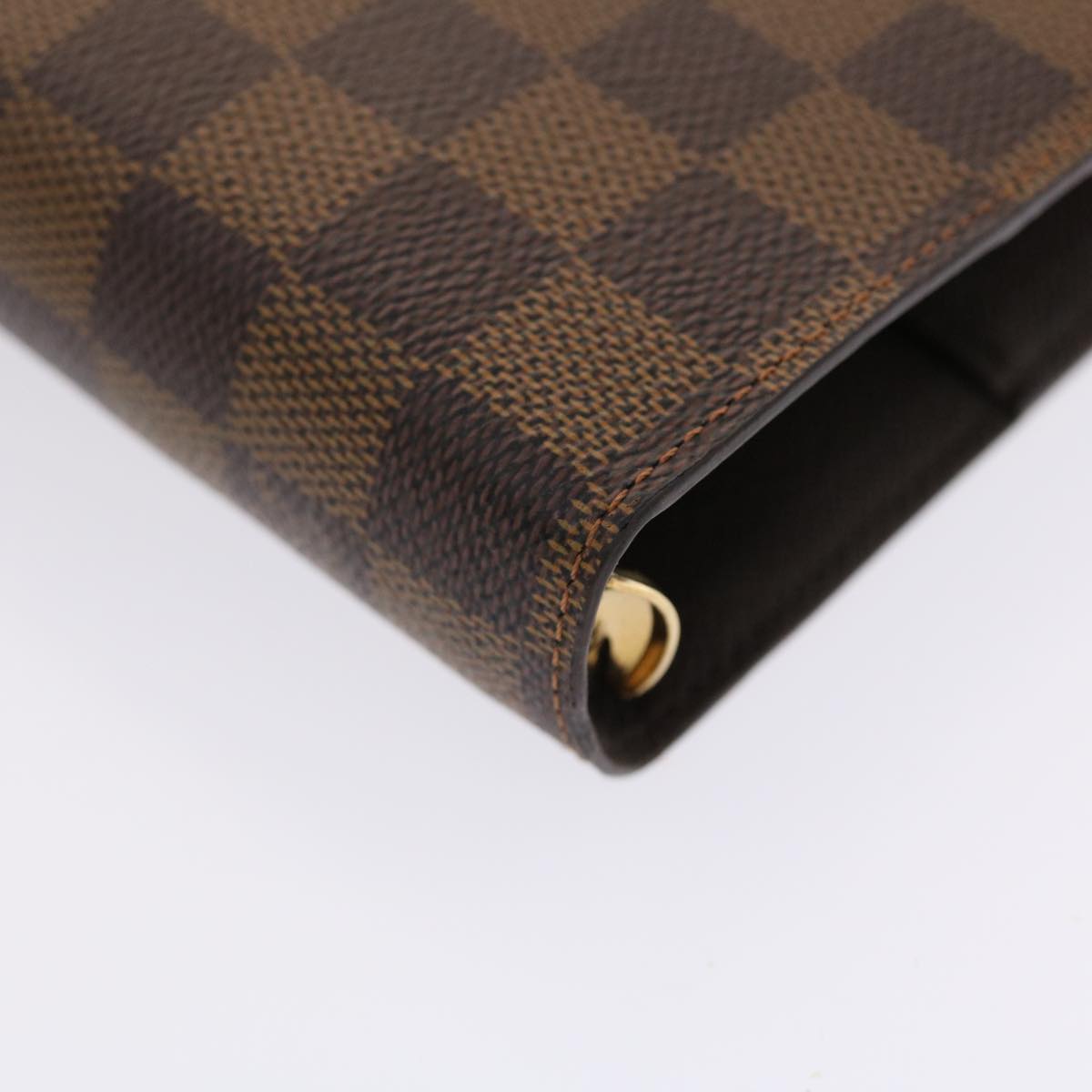 LOUIS VUITTON Damier Ebene Agenda GM Day Planner Cover R20107 LV Auth 50322A