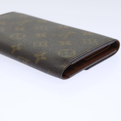 LOUIS VUITTON Monogram Portefeuille International Long Wallet M61217 Auth 50444