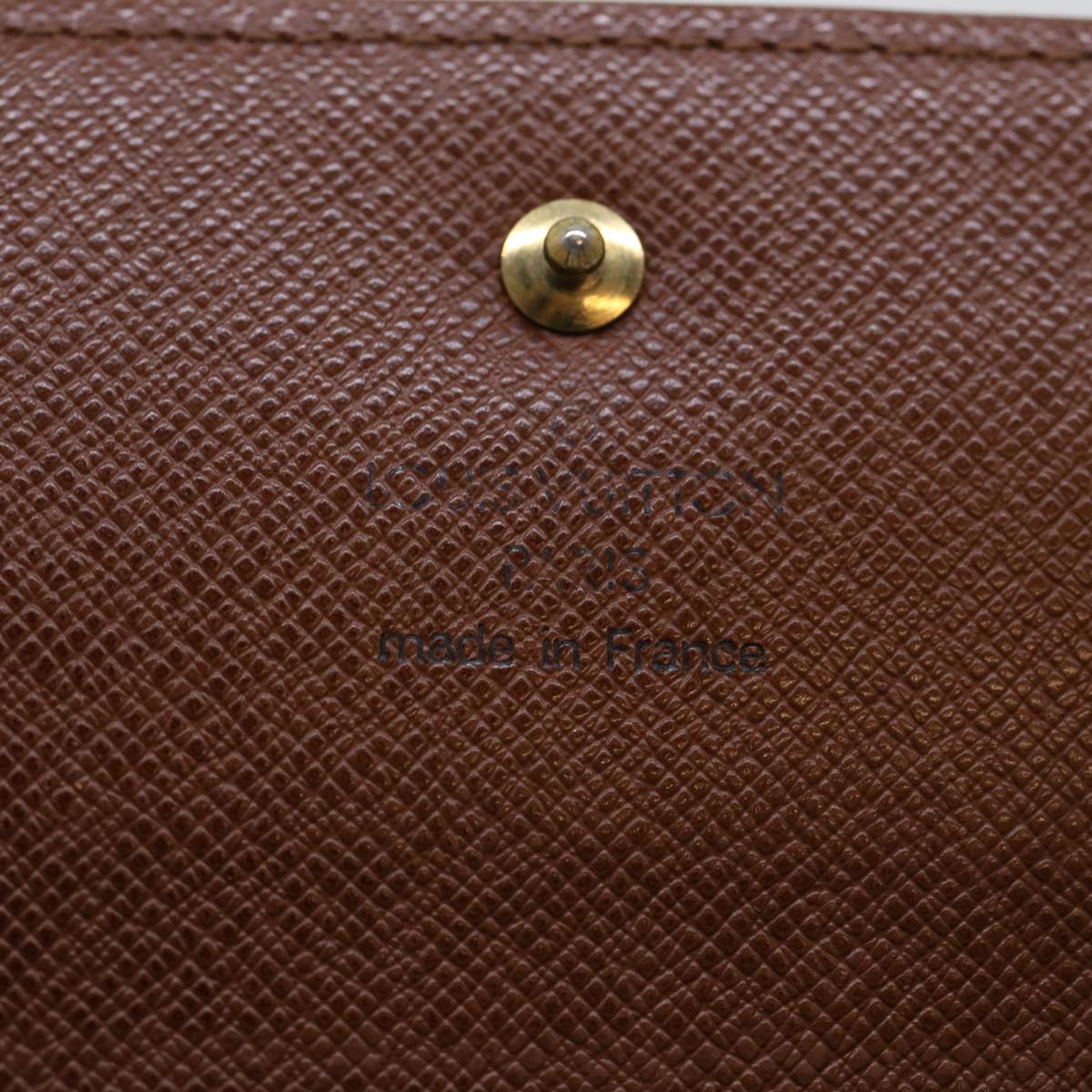 LOUIS VUITTON Monogram Portefeuille International Long Wallet M61217 Auth 50444