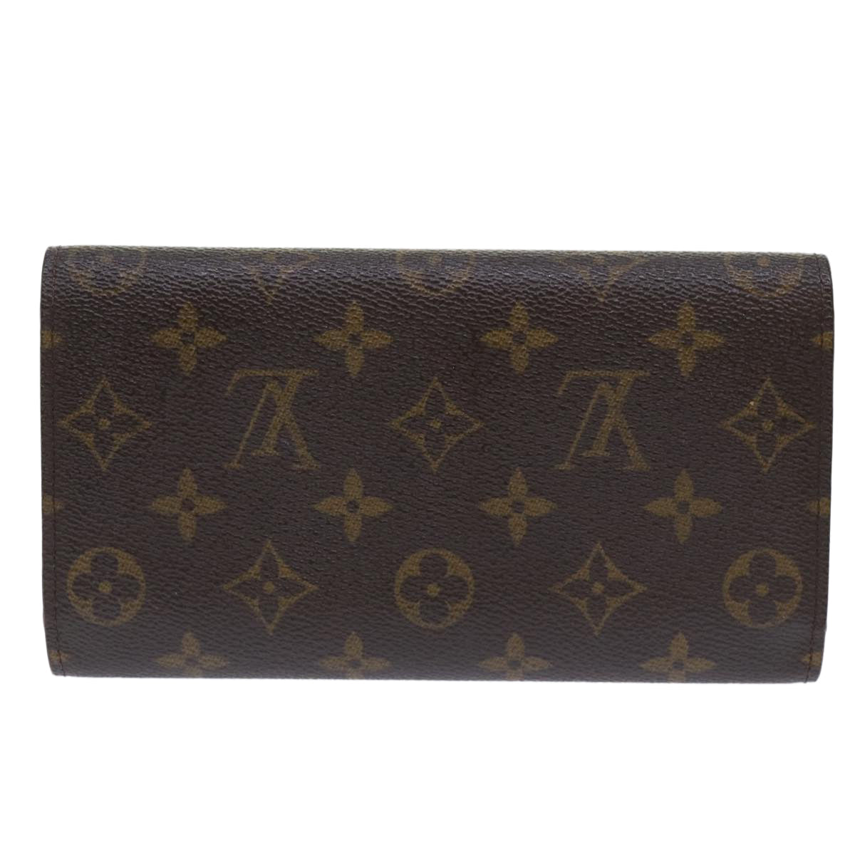 LOUIS VUITTON Monogram Portefeuille International Long Wallet M61217 Auth 50444