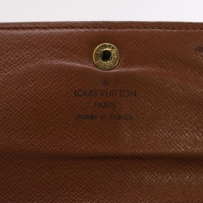 LOUIS VUITTON Monogram Porte Tresor Etui Papie Wallet M61202 LV Auth 50829