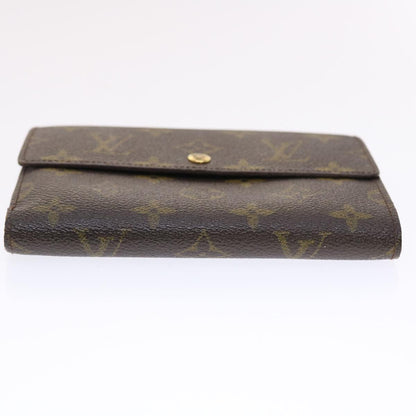 LOUIS VUITTON Monogram Porte Tresor Etui Papie Wallet M61202 LV Auth 50829