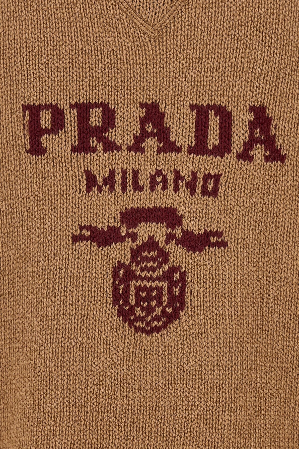 Prada Women Logo Intarsia Vest