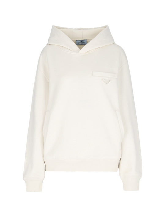 Prada Women Logo Hoodie