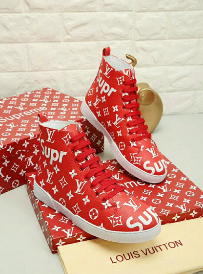 The Bags Vibe - Louis Vuitton Stellar Trainer Boot Red S Sneaker