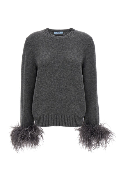 Prada Women Feather Cashmere Sweater