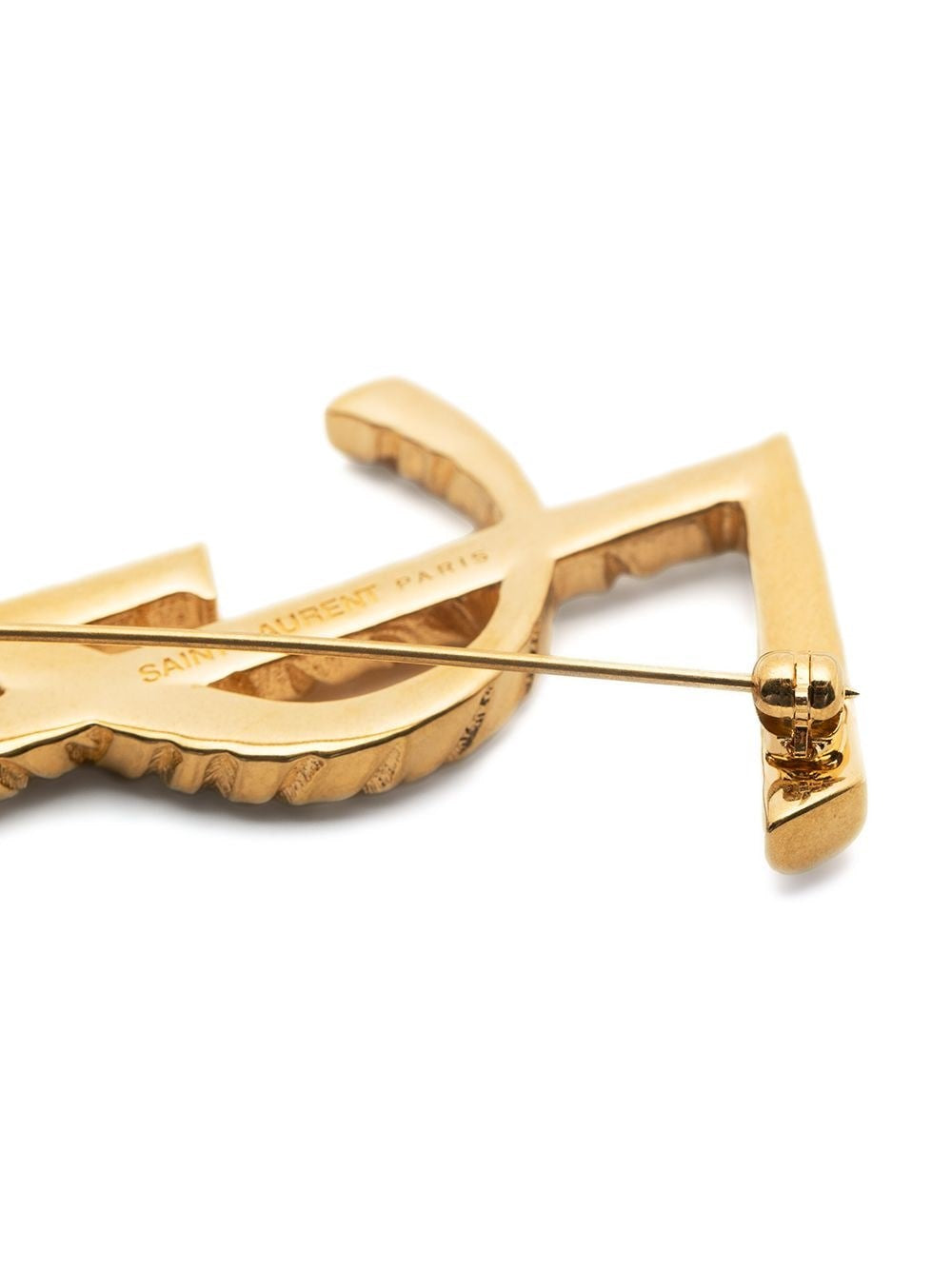 Saint Laurent Women Cassandre Ysl Brooch In Metal