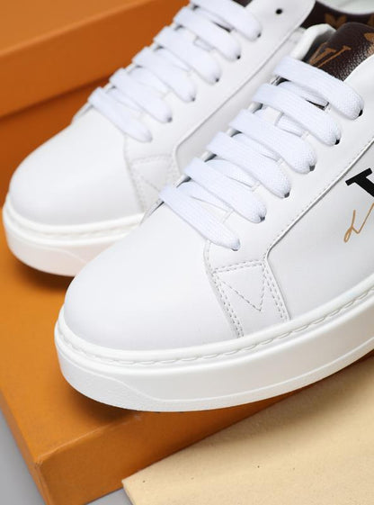 The Bags Vibe - Louis Vuitton White Brown Sneaker