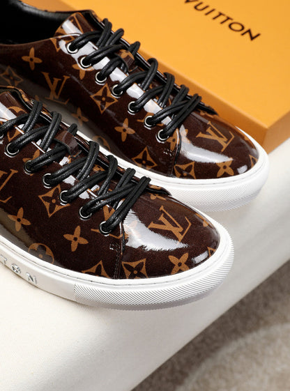 The Bags Vibe - Louis Vuitton Low LWnogram Brown Breathable Sneaker