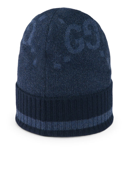 Gucci Men Intarsia-Knit Logo Beanie