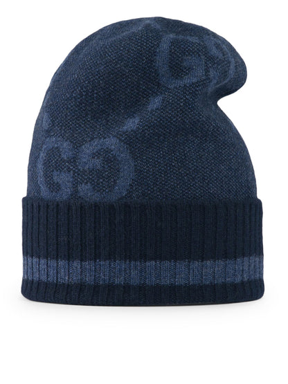 Gucci Men Intarsia-Knit Logo Beanie