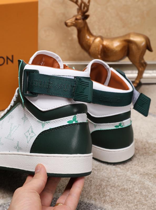 The Bags Vibe - Louis Vuitton Rivoli High Green Sneaker