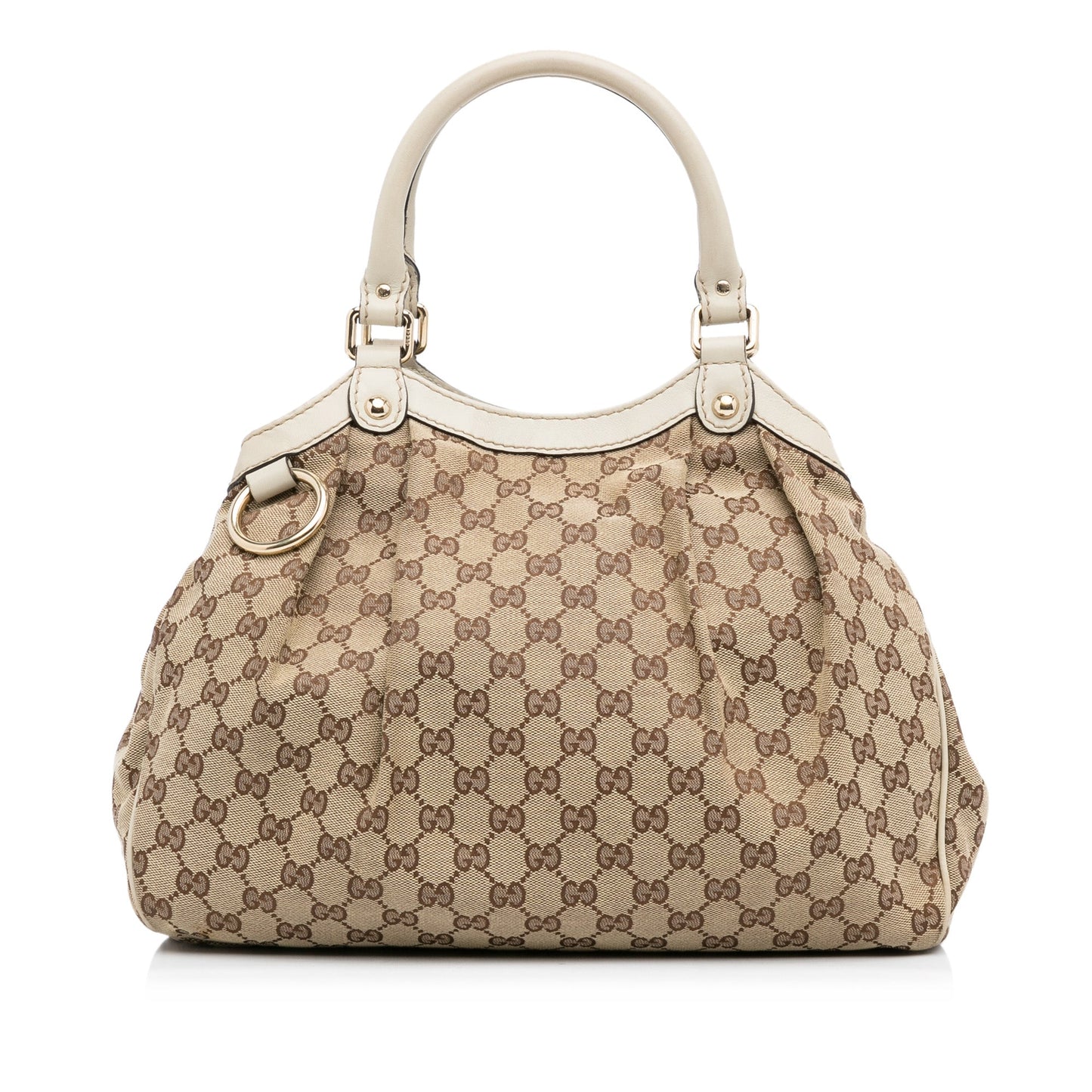 Tan Gucci GG Canvas Sukey Tote