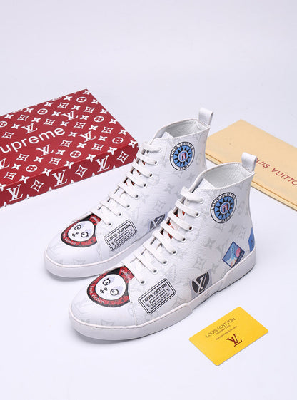 The Bags Vibe - Louis Vuitton Stellar Trainer Boot White Sneaker