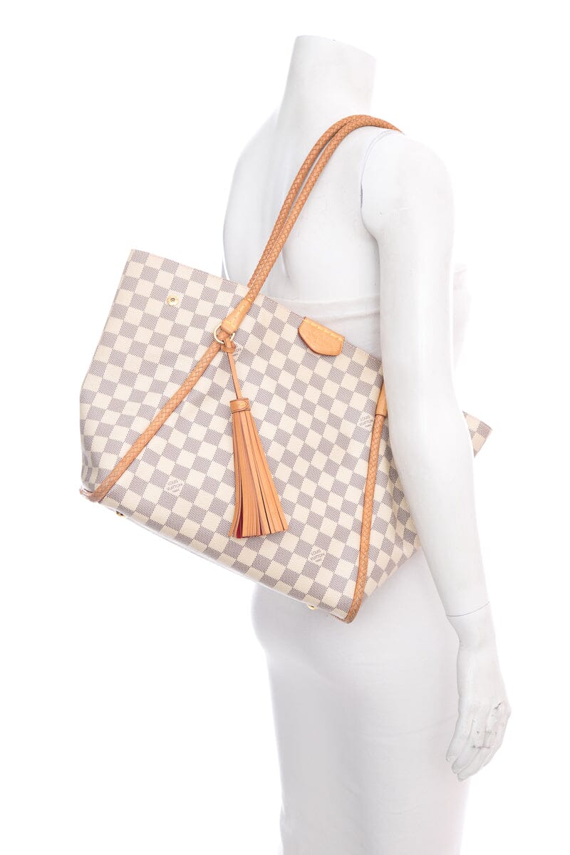 Louis Vuitton White Damier Azur Propriano Tote Handbag