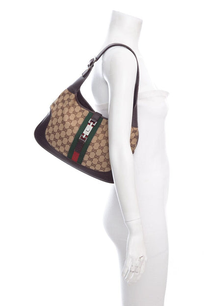 Gucci Monogram Jackie GG Shoulder Bag