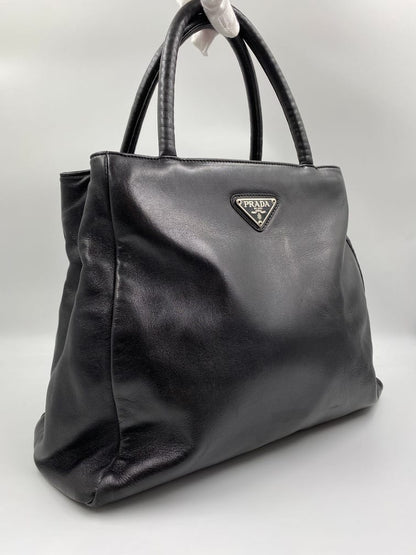 Prada Black Leather Tote