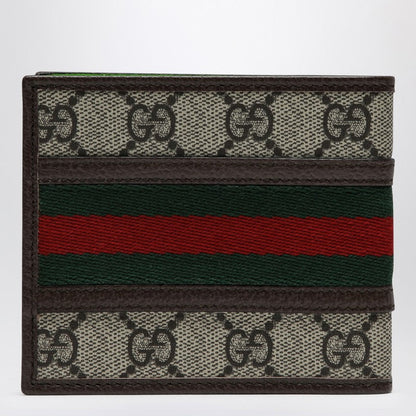 Gucci Ophidia Gg Wallet Beige/Ebony/Shiny Green Men