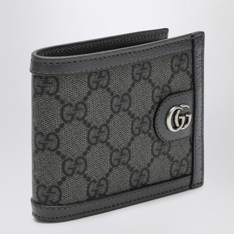 Gucci Ophidia Fabric Wallet Gg Supreme Grey/Black Men