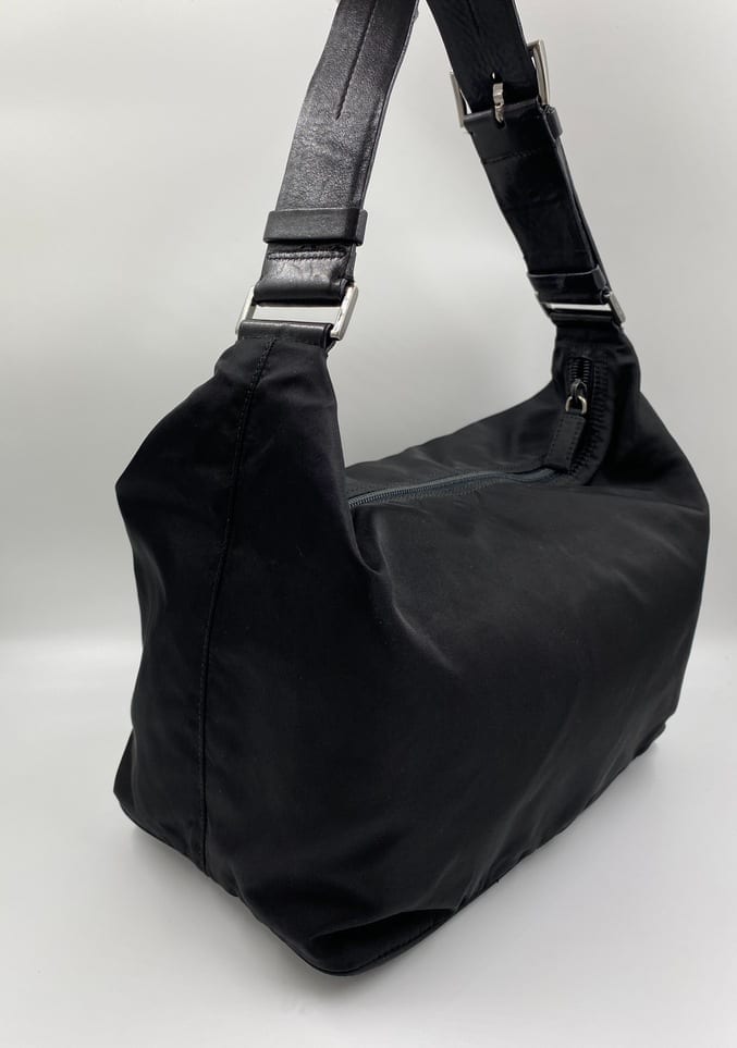 Prada Black Nylon Shoulder Bag