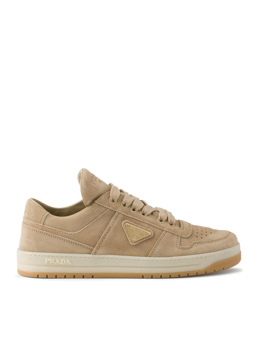 Prada Women Downtown Sneakers In Suede