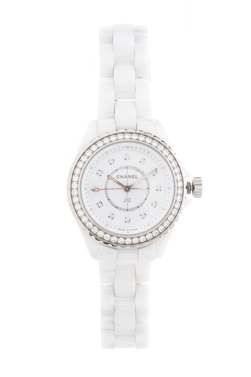 Chanel White J12 Quartz Swiss-Made Watch