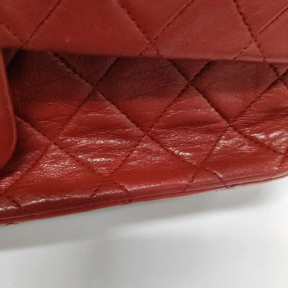 Chanel Classic Flap Vintage 1989 Red Lambskin Leather with 24k Gold Hardware