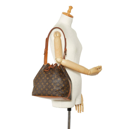 LOUIS VUITTON Monogram Petit Noe Bucket Bag