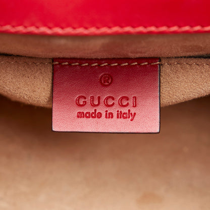 Gucci Sylvie Top Handle Mini Red Leather