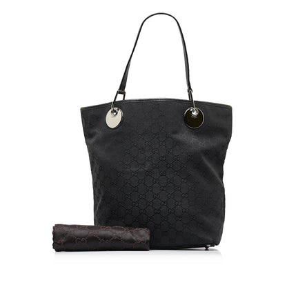 Black Gucci GG Canvas Eclipse Tote Bag