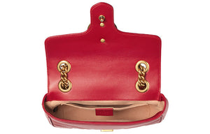 (WMNS) GUCCI GG Marmont Mini Shoulder Bag Red 446744-DTDIT-6433