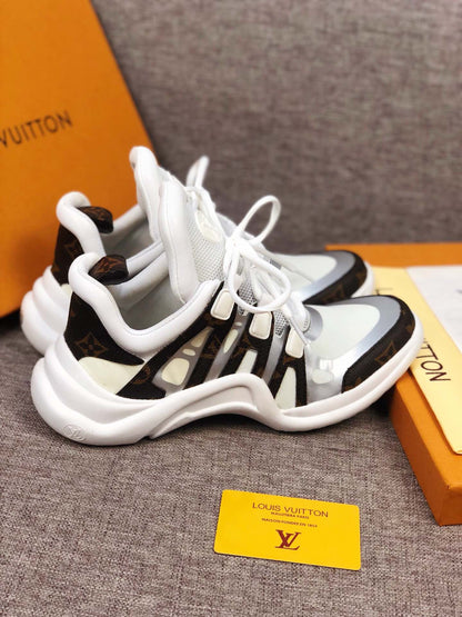 The Bags Vibe - Louis Vuitton Archlight White Brown Sneaker