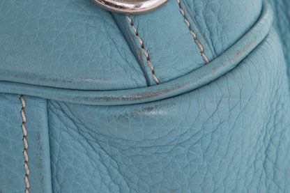 Prada Light Blue Leather Shoulder Bag