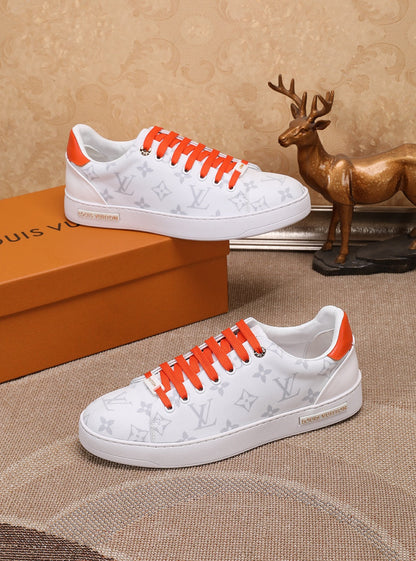 The Bags Vibe - Louis Vuitton Time Out Orange And White Sneaker