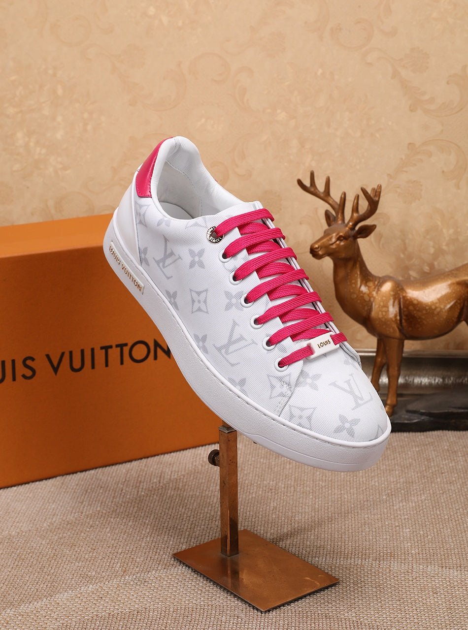 The Bags Vibe - Louis Vuitton Time Out Pink And White Sneaker