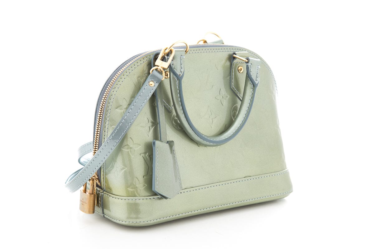 Louis Vuitton 2011 Green Vernis Alma Handbag