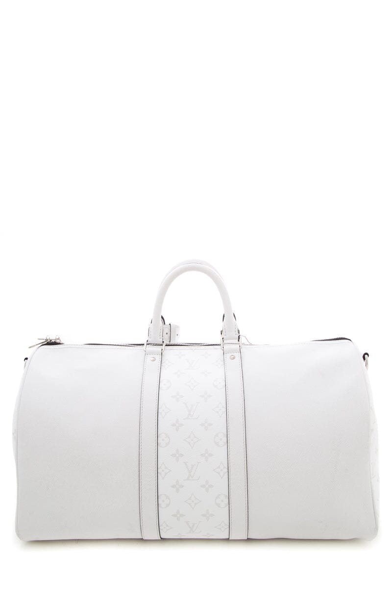 Louis Vuitton White Travel Duffle