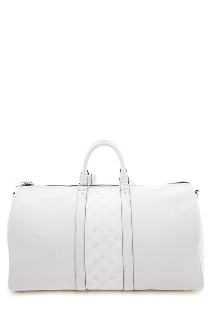 Louis Vuitton White Travel Duffle