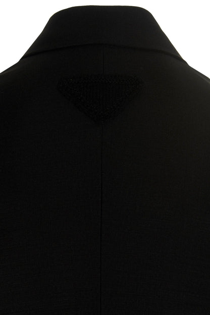 Prada Men Double Breast Mohair Blazer Jacket