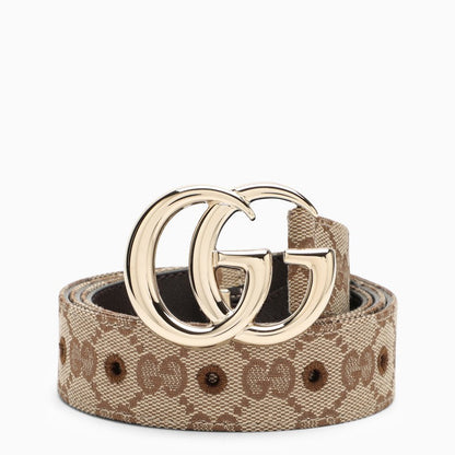 Gucci Gg Marmont Thin Belt In Gg Supreme Women