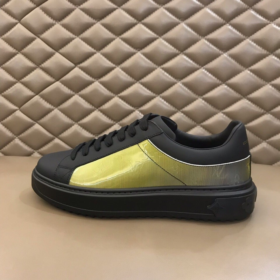 The Bags Vibe - Louis Vuitton Time Out Black Yellow Sneaker