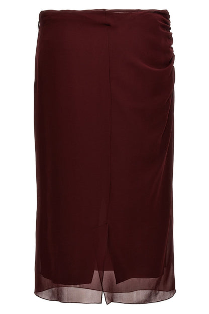 Prada Women Georgette Skirt