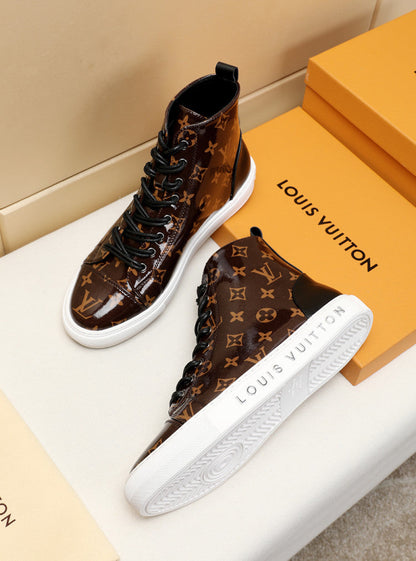 The Bags Vibe - Louis Vuitton Stellar Trainer Boot Brown Sneaker