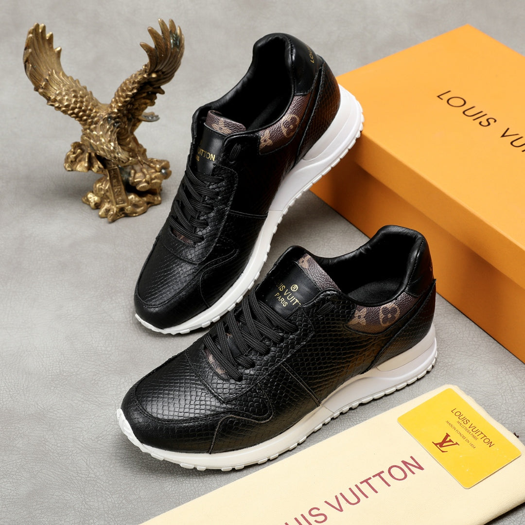 The Bags Vibe - Louis Vuitton Run Away Low Top Black Brown Sneaker