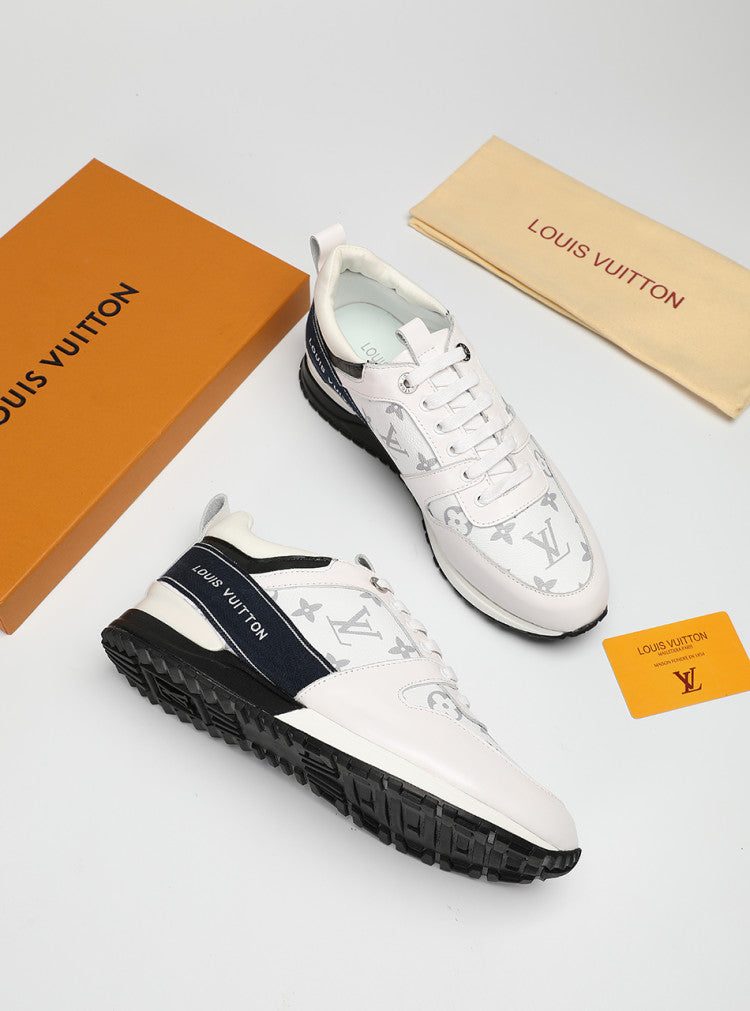 The Bags Vibe - Louis Vuitton LWnogram Denim Gray Sneaker