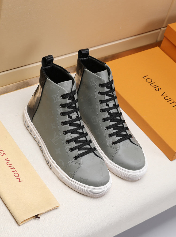 The Bags Vibe - Louis Vuitton Stellar Trainer Boot Gray Black Sneaker